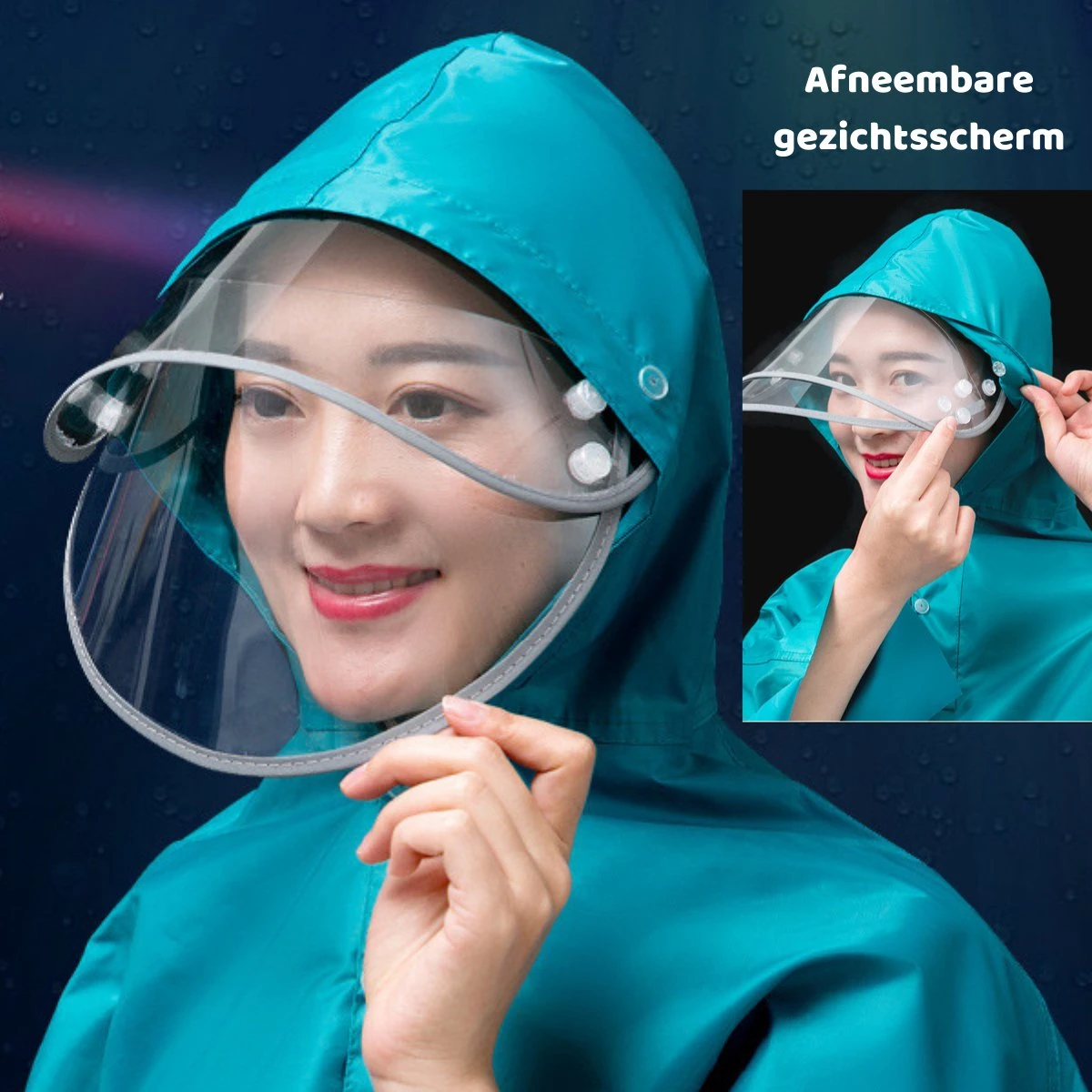 Simple Lifestyle® Universeel Regenjas Bromfiets Hoes Scooter Regenponcho Beenkleed - Zwart 5 Simple Lifestyle® Universeel Regenjas Bromfiets Hoes Scooter Regenponcho Beenkleed - Zwart - Afbeelding 3