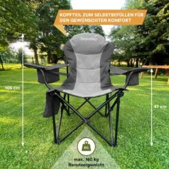 Skandika Relax Comfort Campingstoel - Campingstoel Opvouwbaar - Comfortabele Klapstoel Met Drinkhouder En Koelvak, Tot Max. 160 Kg, Opvouwbaar, Lichtgewicht | Vouwstoel Voor Kamperen, Camping, Festival, Vissen – Grijs 16 Skandika Relax Comfort Campingstoel - Campingstoel Opvouwbaar - Comfortabele Klapstoel Met Drinkhouder En Koelvak, Tot Max. 160 Kg, Opvouwbaar, Lichtgewicht | Vouwstoel Voor Kamperen, Camping, Festival, Vissen – Grijs -Bol 1200x1200 260