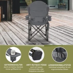 Skandika Relax Comfort Campingstoel - Campingstoel Opvouwbaar - Comfortabele Klapstoel Met Drinkhouder En Koelvak, Tot Max. 160 Kg, Opvouwbaar, Lichtgewicht | Vouwstoel Voor Kamperen, Camping, Festival, Vissen – Grijs 17 Skandika Relax Comfort Campingstoel - Campingstoel Opvouwbaar - Comfortabele Klapstoel Met Drinkhouder En Koelvak, Tot Max. 160 Kg, Opvouwbaar, Lichtgewicht | Vouwstoel Voor Kamperen, Camping, Festival, Vissen – Grijs -Bol 1200x1200 261