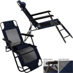 Ligstoel 155x60cm - Opvouwbaar Campingstoel Ligbed Strandstoel Tuinstoel Vouwligstoel Blauw 35 Ligstoel 155x60cm - Opvouwbaar Campingstoel Ligbed Strandstoel Tuinstoel Vouwligstoel Blauw -Bol 1200x1200 274