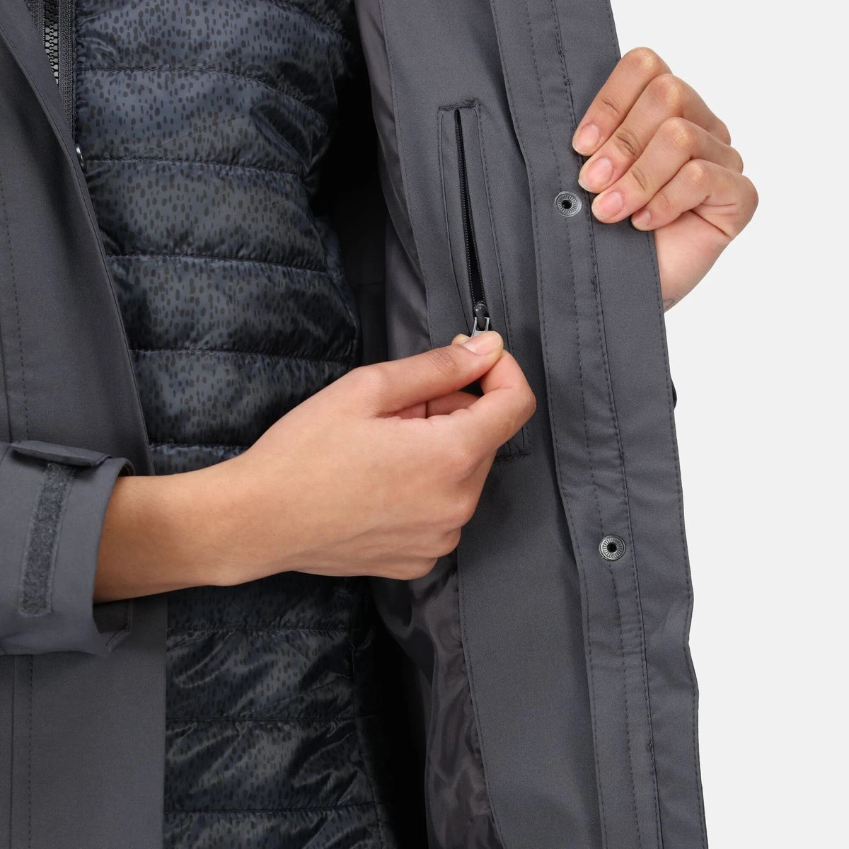 De Regatta Denbury Iii Wandeljas - Dames - 3-In-1 - Waterdicht - Donker Grijs 22 De Regatta Denbury Iii Wandeljas - Dames - 3-In-1 - Waterdicht - Donker Grijs - Afbeelding 20