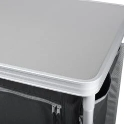 Campart Campingkeuken KI-0734 - Campingkast Groot - 4 Verstelbare Poten - Opvouwbaar En Lichtgewicht - Inclusief Opbergtas - Grijs -Bol 1200x1200 370