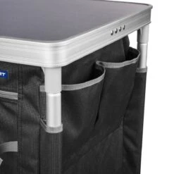 Campart Campingkeuken KI-0734 - Campingkast Groot - 4 Verstelbare Poten - Opvouwbaar En Lichtgewicht - Inclusief Opbergtas - Grijs -Bol 1200x1200 371