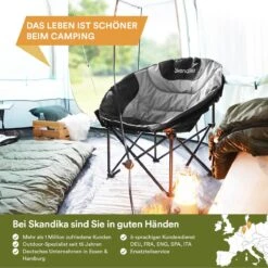 Skandika Moonchair Sirkka – Campingstoelen – Klapstoel – Vouwstoel – Kampeerstoel - Grote, Comfortabele, Campingstoel Opvouwbaar, Gepolsterd, Koelvak, Drinkhouder, Draaggreep En Draagtas, Antislipvoetjes - Max. 150 Kg – Zwart/grijs 15 Skandika Moonchair Sirkka – Campingstoelen – Klapstoel – Vouwstoel – Kampeerstoel - Grote, Comfortabele, Campingstoel Opvouwbaar, Gepolsterd, Koelvak, Drinkhouder, Draaggreep En Draagtas, Antislipvoetjes - Max. 150 Kg – Zwart/grijs -Bol 1200x1200 385