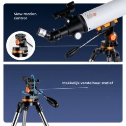 AYOO® Telescoop - Sterrenkijker - Telescoop - 210x Zoom - Volledige Set - Smartphone Houder - Verstelbaar Statief - Draagtas - 70/700mm -Bol 1200x1200 520