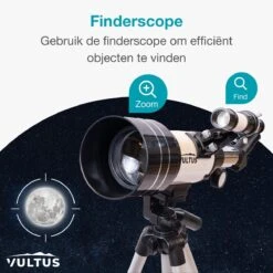 Vultus Telescoop - 150x Vergroting - Sterrenkijker Voor Kinderen/Beginners En Volwassenen - Inclusief Statief En Draagtas - Vultus 30070 - Wit -Bol 1200x1200 532
