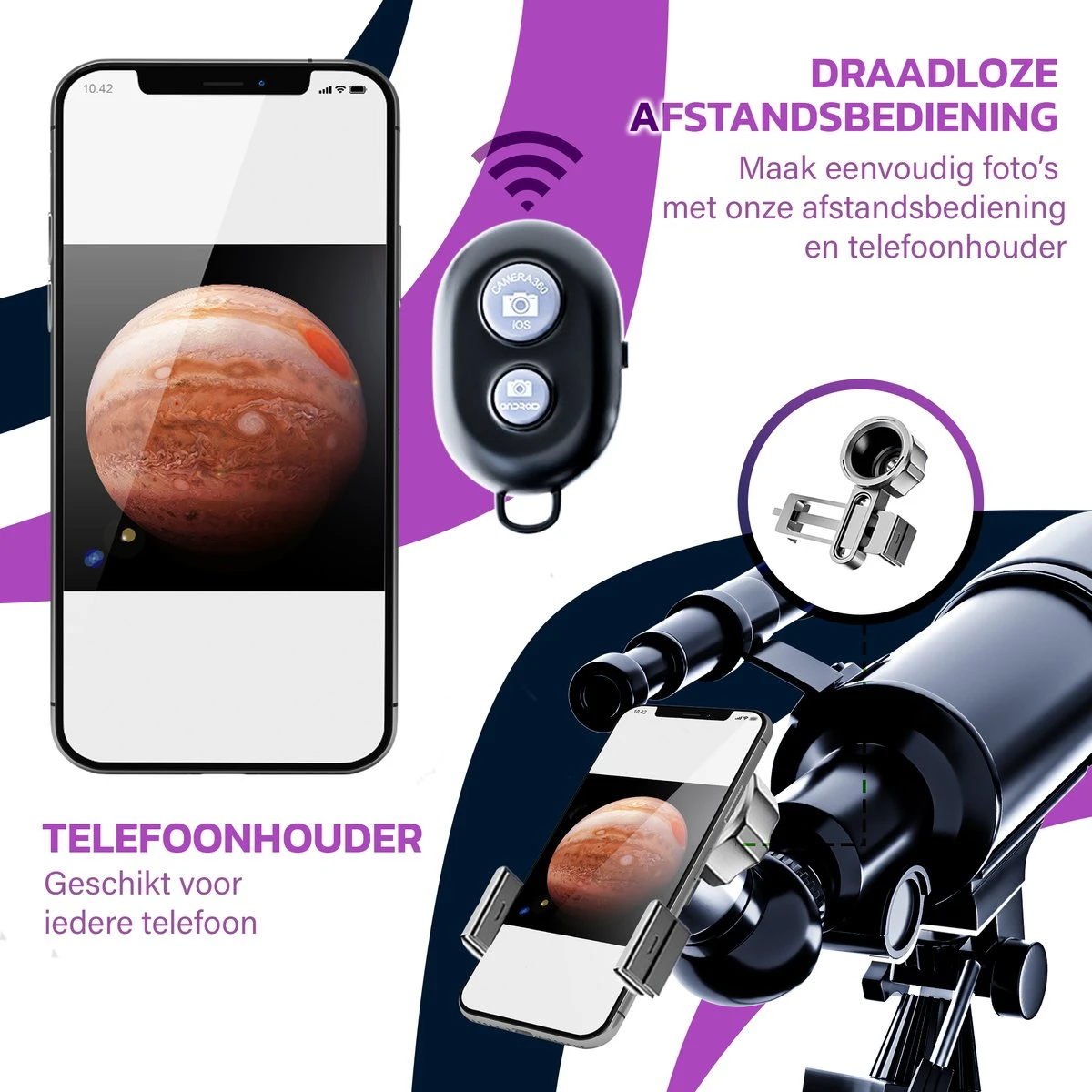 Telescoop - Sterrenkijker - Astronomie - Nachtkijker - Sterrenkunde - Waterproof - Geschikt Voor Volwassenen En Kinderen 9 Telescoop - Sterrenkijker - Astronomie - Nachtkijker - Sterrenkunde - Waterproof - Geschikt Voor Volwassenen En Kinderen - Afbeelding 7