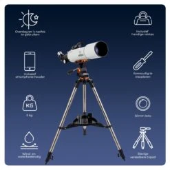 AYOO® Telescoop - Sterrenkijker - 250X Zoom - Volledige Set - Smartphone Houder - Verstelbaar Statief - Draagtas - 80/500mm -Bol 1200x1200 549