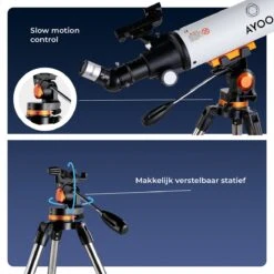 AYOO® Telescoop - Sterrenkijker - 250X Zoom - Volledige Set - Smartphone Houder - Verstelbaar Statief - Draagtas - 80/500mm -Bol 1200x1200 551