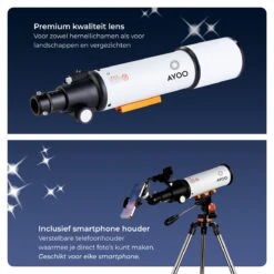 AYOO® Telescoop - Sterrenkijker - 250X Zoom - Volledige Set - Smartphone Houder - Verstelbaar Statief - Draagtas - 80/500mm -Bol 1200x1200 553