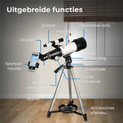 Nuvance - Telescoop - 300x Vergroting - Sterrenkijker Volwassenen / Kinderen - Inclusief Statief En Draagtas - Astronomie En Sterrenkunde - Nachtkijker 14 Nuvance - Telescoop - 300x Vergroting - Sterrenkijker Volwassenen / Kinderen - Inclusief Statief En Draagtas - Astronomie En Sterrenkunde - Nachtkijker -Bol 1200x1200 586