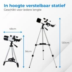 Nuvance - Telescoop - 300x Vergroting - Sterrenkijker Volwassenen / Kinderen - Inclusief Statief En Draagtas - Astronomie En Sterrenkunde - Nachtkijker 18 Nuvance - Telescoop - 300x Vergroting - Sterrenkijker Volwassenen / Kinderen - Inclusief Statief En Draagtas - Astronomie En Sterrenkunde - Nachtkijker -Bol 1200x1200 589