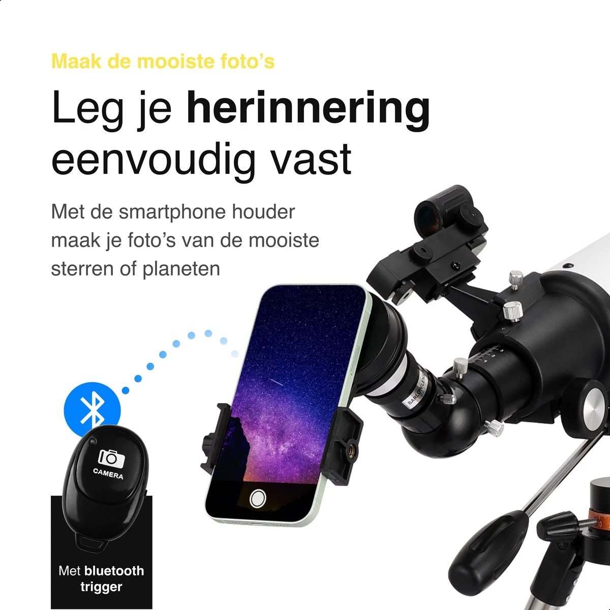 Vivid Green Telescoop Complete Set - 375x Zoom - Sterrenkijker - Geschikt Voor Kinderen En Volwassenen - Wit 9 Vivid Green Telescoop Complete Set - 375x Zoom - Sterrenkijker - Geschikt Voor Kinderen En Volwassenen - Wit - Afbeelding 7