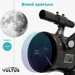 Vultus Telescoop - 500x Vergroting - Sterrenkijker Volwassenen / Gevorderden - Inclusief Statief En Maanfilter - Vultus - 1000114EQ 14 Vultus Telescoop - 500x Vergroting - Sterrenkijker Volwassenen / Gevorderden - Inclusief Statief En Maanfilter - Vultus - 1000114EQ -Bol 1200x1200 634
