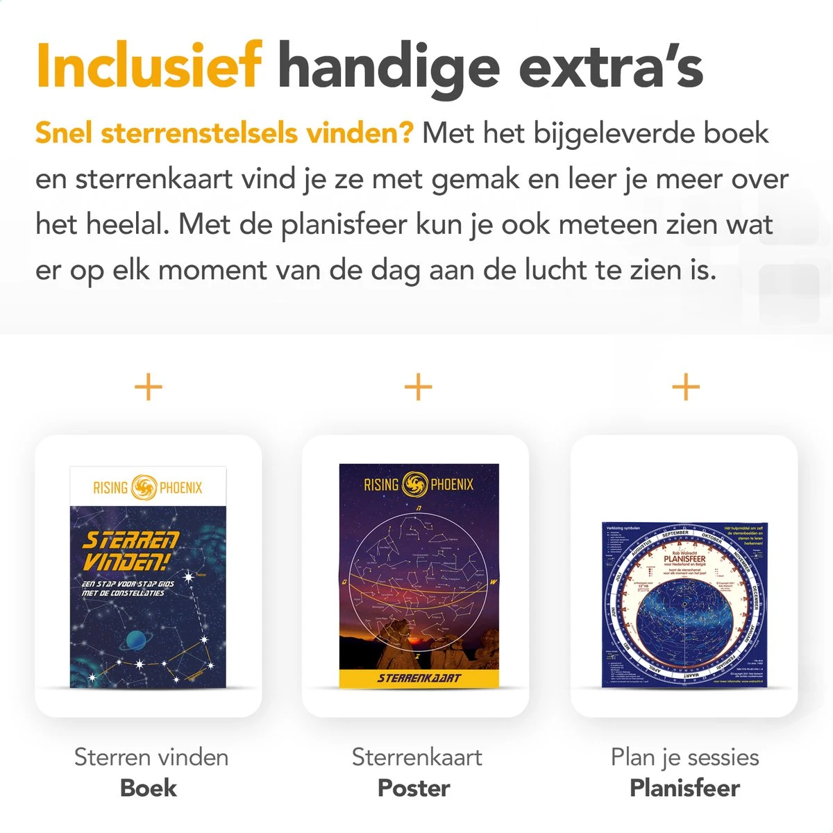 RP® Telescoop 375x Zoom Incl 4 Lenzen En Filterset - Sterrenkijker Volwassenen / Gevorderden - Verstelbaar Statief - Afstandsbediening, Planisfeer, Leerboek En Smartphone Adapter + Poster - CARBON 6 RP® Telescoop 375x Zoom Incl 4 Lenzen En Filterset - Sterrenkijker Volwassenen / Gevorderden - Verstelbaar Statief - Afstandsbediening, Planisfeer, Leerboek En Smartphone Adapter + Poster - CARBON - Afbeelding 4