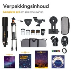 RP® Telescoop 375x Zoom Incl 4 Lenzen En Filterset - Sterrenkijker Volwassenen / Gevorderden - Verstelbaar Statief - Afstandsbediening, Planisfeer, Leerboek En Smartphone Adapter + Poster - CARBON 26 RP® Telescoop 375x Zoom Incl 4 Lenzen En Filterset - Sterrenkijker Volwassenen / Gevorderden - Verstelbaar Statief - Afstandsbediening, Planisfeer, Leerboek En Smartphone Adapter + Poster - CARBON -Bol 1200x1200 642