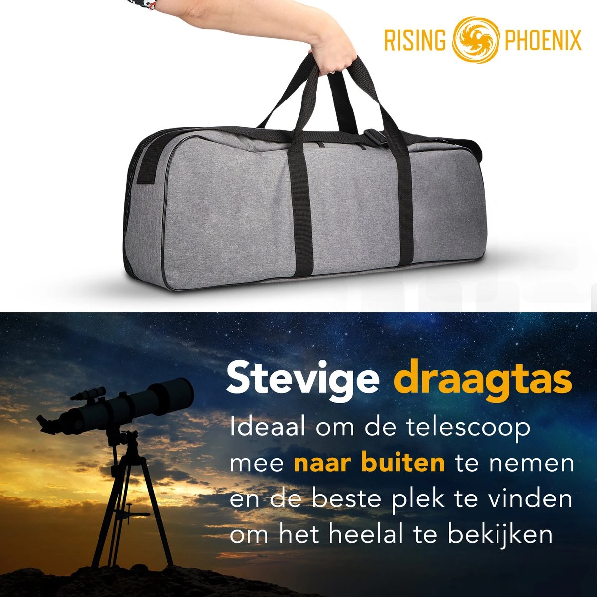 RP® Telescoop 375x Zoom Incl 4 Lenzen En Filterset - Sterrenkijker Volwassenen / Gevorderden - Verstelbaar Statief - Afstandsbediening, Planisfeer, Leerboek En Smartphone Adapter + Poster - CARBON 15 RP® Telescoop 375x Zoom Incl 4 Lenzen En Filterset - Sterrenkijker Volwassenen / Gevorderden - Verstelbaar Statief - Afstandsbediening, Planisfeer, Leerboek En Smartphone Adapter + Poster - CARBON - Afbeelding 13