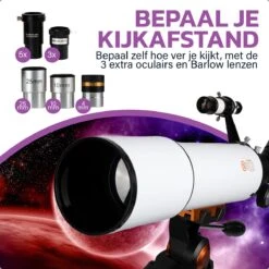 Telescoop Deluxe - Sterrenkijker - Astronomie - Nachtkijker - Sterrenkunde - Waterproof - Geschikt Voor Volwassenen En Kinderen 14 Telescoop Deluxe - Sterrenkijker - Astronomie - Nachtkijker - Sterrenkunde - Waterproof - Geschikt Voor Volwassenen En Kinderen -Bol 1200x1200 667