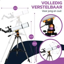 Telescoop Deluxe - Sterrenkijker - Astronomie - Nachtkijker - Sterrenkunde - Waterproof - Geschikt Voor Volwassenen En Kinderen 20 Telescoop Deluxe - Sterrenkijker - Astronomie - Nachtkijker - Sterrenkunde - Waterproof - Geschikt Voor Volwassenen En Kinderen -Bol 1200x1200 671