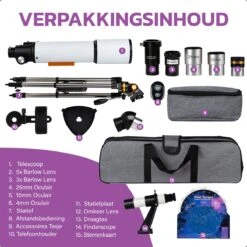 Telescoop Deluxe - Sterrenkijker - Astronomie - Nachtkijker - Sterrenkunde - Waterproof - Geschikt Voor Volwassenen En Kinderen 23 Telescoop Deluxe - Sterrenkijker - Astronomie - Nachtkijker - Sterrenkunde - Waterproof - Geschikt Voor Volwassenen En Kinderen -Bol 1200x1200 674