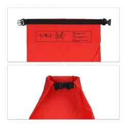 Relaxdays Ocean Pack 20 Liter - Waterdichte Tas - Strandtas - Zeilen - Outdoor Plunjezak - Rood -Bol 1200x1200 687