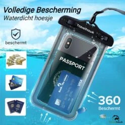 Travelhawk Waterdichte Telefoonhoesjes - Drybag Set Van 2 Stuks - Onderwater Hoesje Telefoon - Waterdichte Telefoonzakje - Geschikt Voor Alle Smartphones - Ook Voor Paspoort & Betaalpassen - Zwart 14 Travelhawk Waterdichte Telefoonhoesjes - Drybag Set Van 2 Stuks - Onderwater Hoesje Telefoon - Waterdichte Telefoonzakje - Geschikt Voor Alle Smartphones - Ook Voor Paspoort & Betaalpassen - Zwart -Bol 1200x1200 705
