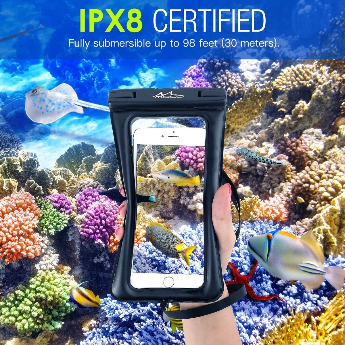 Waterdichte Telefoonhoesjes + Koord En Sportarmband - IPX7 Gecertificeerd - Voor Samsung En IPhone 5 Waterdichte Telefoonhoesjes + Koord En Sportarmband - IPX7 Gecertificeerd - Voor Samsung En IPhone - Afbeelding 3