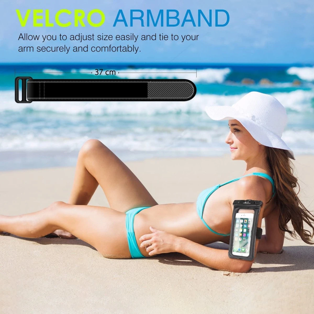 Waterdichte Telefoonhoesjes + Koord En Sportarmband - IPX7 Gecertificeerd - Voor Samsung En IPhone 9 Waterdichte Telefoonhoesjes + Koord En Sportarmband - IPX7 Gecertificeerd - Voor Samsung En IPhone - Afbeelding 7