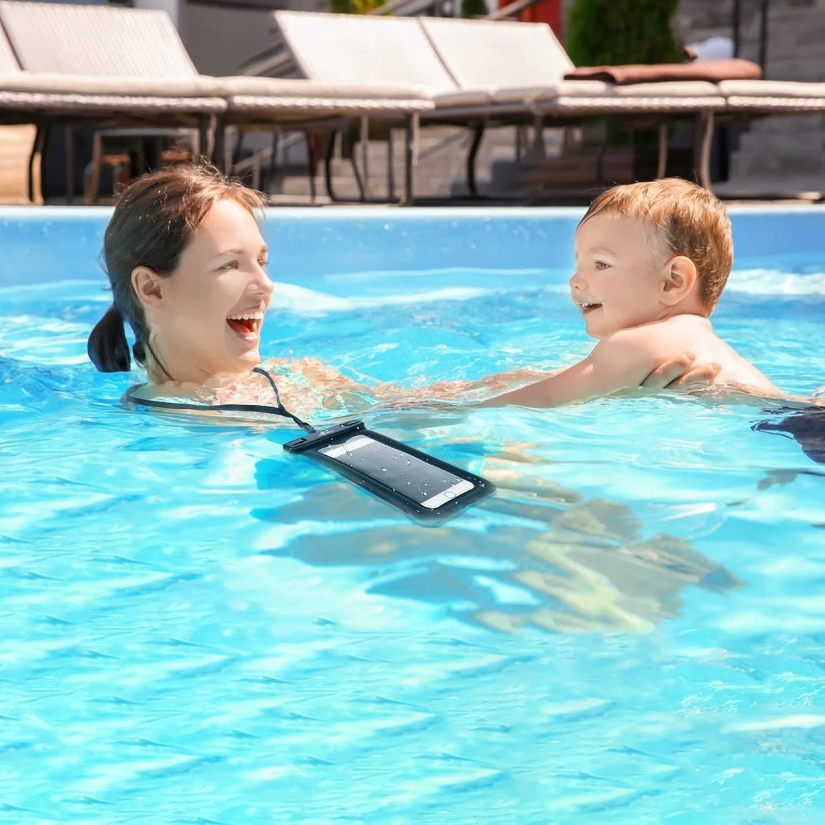 Waterdichte Telefoonhoesjes + Koord En Sportarmband - IPX7 Gecertificeerd - Voor Samsung En IPhone 10 Waterdichte Telefoonhoesjes + Koord En Sportarmband - IPX7 Gecertificeerd - Voor Samsung En IPhone - Afbeelding 8