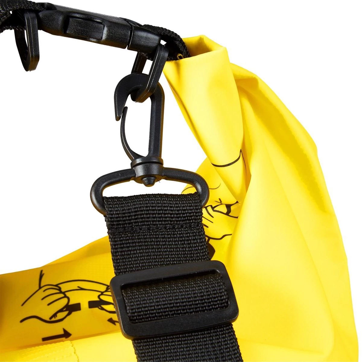 Relaxdays Ocean Pack 5 Liter - Waterdichte Tas - Droogtas - Outdoor Plunjezak - Zeilen - Geel 8 Relaxdays Ocean Pack 5 Liter - Waterdichte Tas - Droogtas - Outdoor Plunjezak - Zeilen - Geel - Afbeelding 6