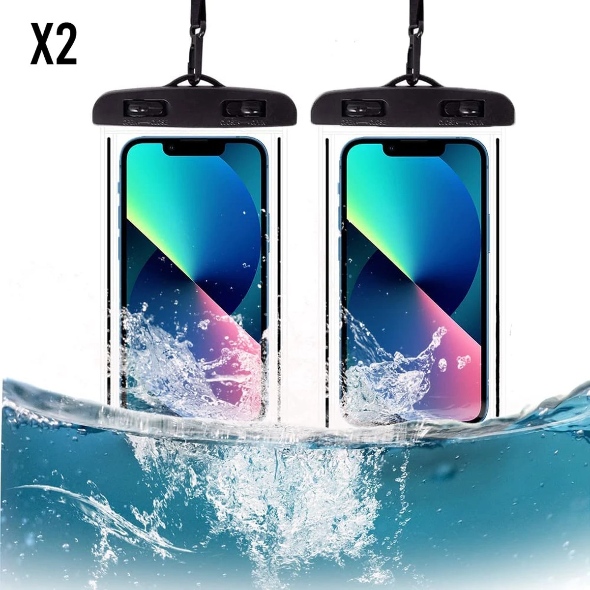 Waterdichte Telefoonhoesjes Drybag Telefoonzakje - Onderwater Hoesje Telefoon 3 Waterdichte Telefoonhoesjes Drybag Telefoonzakje - Onderwater Hoesje Telefoon