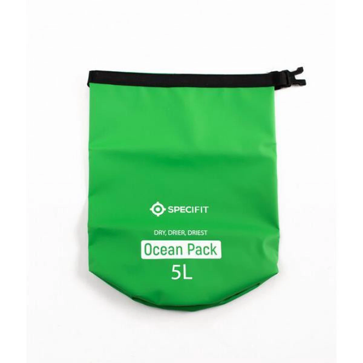 Specifit Ocean Pack 5 Liter - Drybag - Waterdichte Tas - Droogtas Groen - Outdoor Tas 4 Specifit Ocean Pack 5 Liter - Drybag - Waterdichte Tas - Droogtas Groen - Outdoor Tas - Afbeelding 2