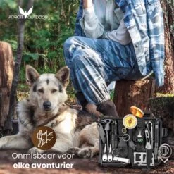 Merkloos Survival Kit Outdoor – Survival Spullen Set – Mes - Kompas - 18 Delig -Bol 1200x1200 829