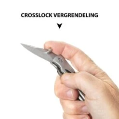 MacGyver Clipknife | Clip Zakmes | 12cm | Mes Met RVS Lemmet – Riemclip – Zilver -Bol 1200x1200 904