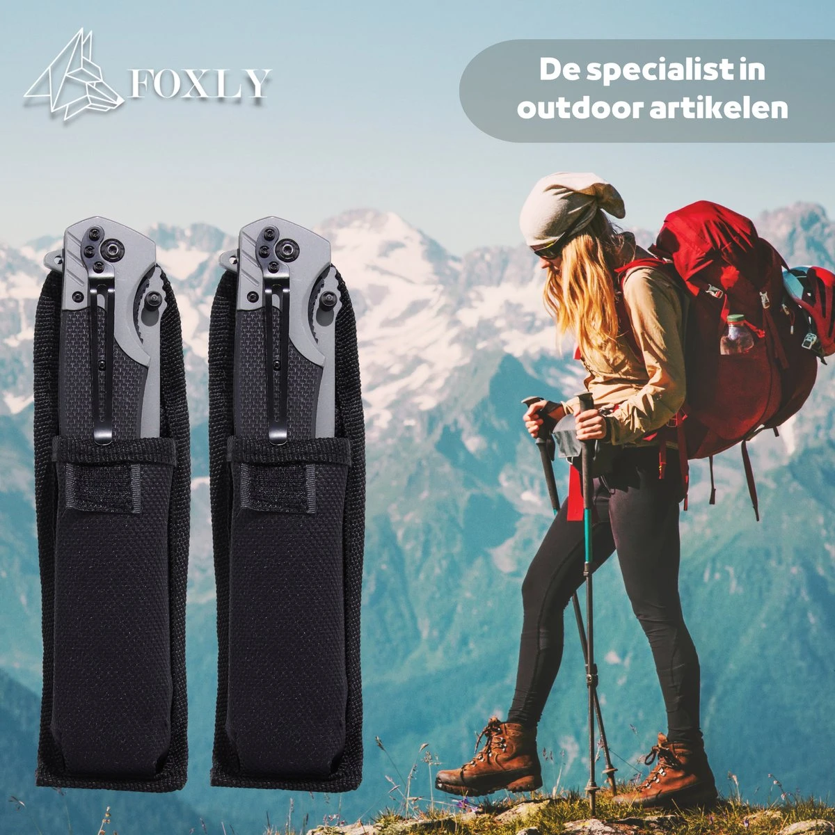 FOXLY® Zakmes Outdoor - Jachtmes - Survival Mes - Carbon Fiber - 22 Cm - Storm X85 7 FOXLY® Zakmes Outdoor - Jachtmes - Survival Mes - Carbon Fiber - 22 Cm - Storm X85 - Afbeelding 5