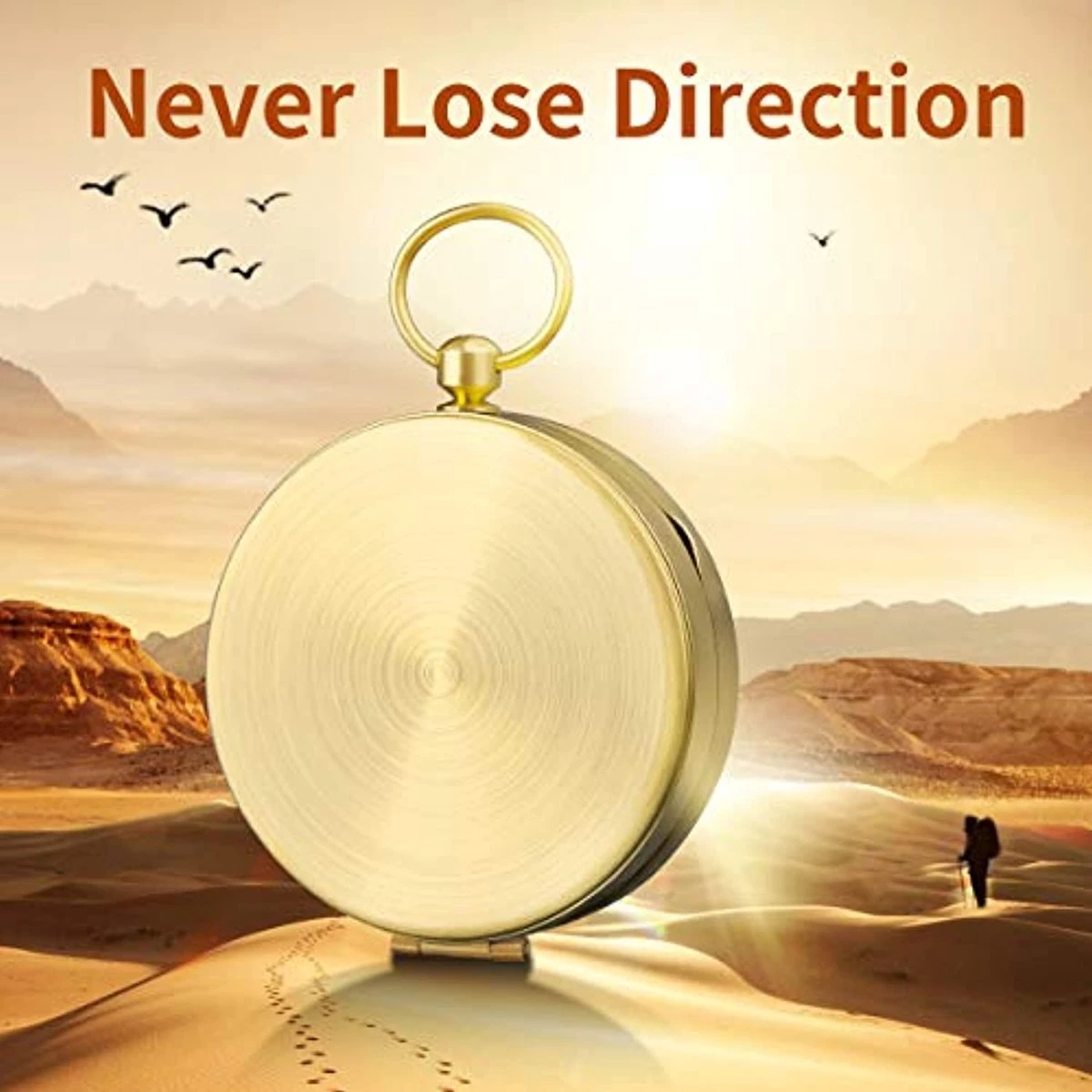 Vintage Zakkompas - Waterdicht Messing Kompas Klassiek Springdeksel - Kompas Met Lichtgevende Cijfers Voor Camping - Outdoor 4 Vintage Zakkompas - Waterdicht Messing Kompas Klassiek Springdeksel - Kompas Met Lichtgevende Cijfers Voor Camping - Outdoor - Afbeelding 2