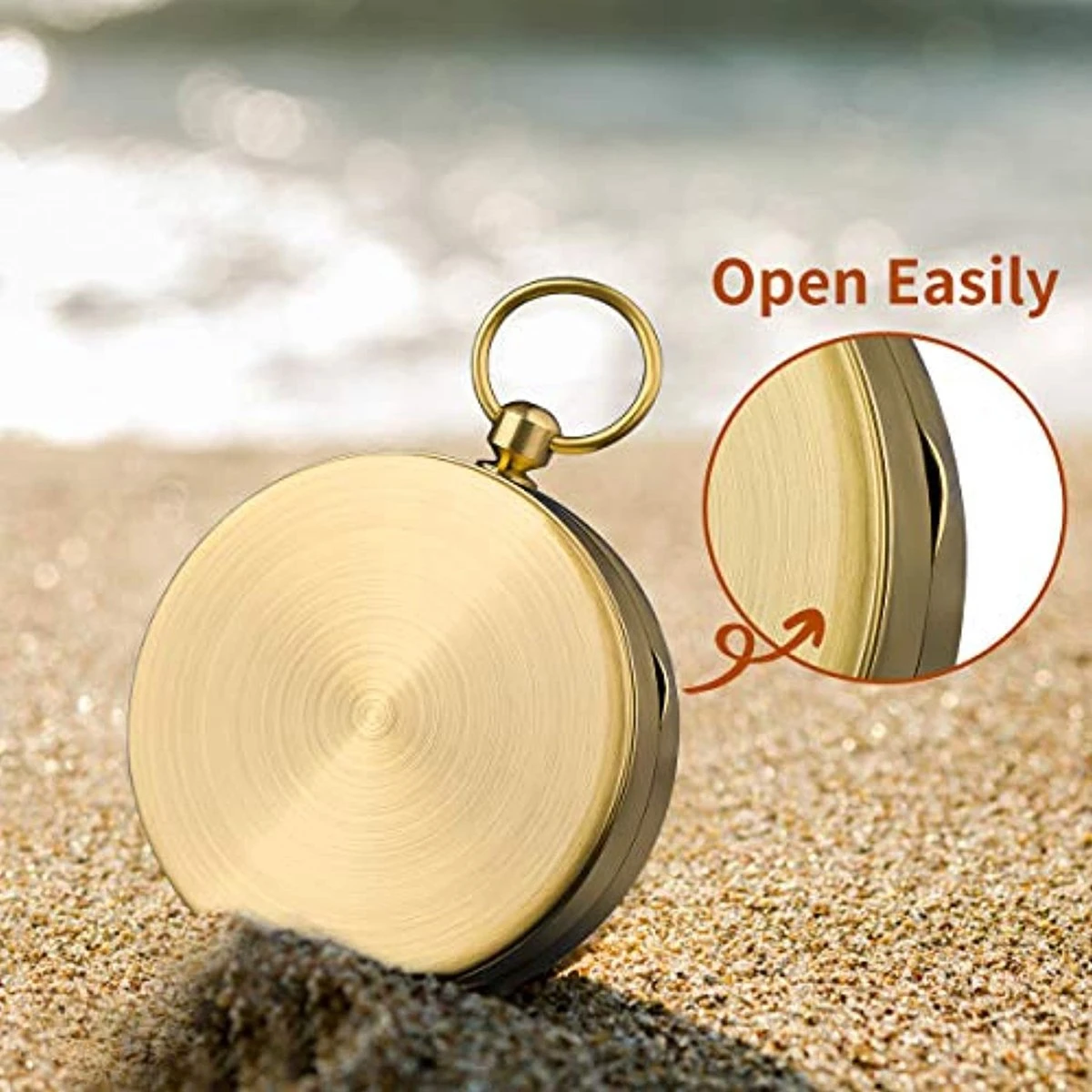 Vintage Zakkompas - Waterdicht Messing Kompas Klassiek Springdeksel - Kompas Met Lichtgevende Cijfers Voor Camping - Outdoor 5 Vintage Zakkompas - Waterdicht Messing Kompas Klassiek Springdeksel - Kompas Met Lichtgevende Cijfers Voor Camping - Outdoor - Afbeelding 3