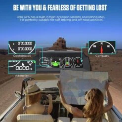 X90 GPS Hellingsmeter Digitale Auto/auto/personenauto, GPS Snelheidsmeter HUD MPH Met Kompas, Auto Hoekhelling Meter Voor SUV's, Bestelwagens, Terreinwagens -Bol 1200x1200 952