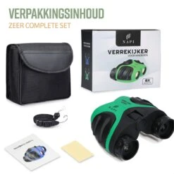 NAPI Verrekijker Voor Kinderen - 8x Vergroting - Hoge Kwaliteit - Inclusief Accessoires - Vergrootglas - Groen 19 NAPI Verrekijker Voor Kinderen - 8x Vergroting - Hoge Kwaliteit - Inclusief Accessoires - Vergrootglas - Groen -Bol 1200x1200 975