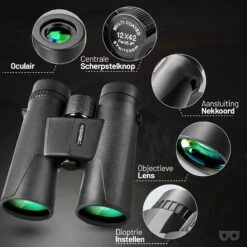 Zoomble® Verrekijker PRO Met Draagtas - Incl. E-Book Vogelspotten - 12x42 - Bak-4 HD Lens - Geschikt Voor Vogelaars, Outdoor & Hiking - Volwassene - Verkijker 21 Zoomble® Verrekijker PRO Met Draagtas - Incl. E-Book Vogelspotten - 12x42 - Bak-4 HD Lens - Geschikt Voor Vogelaars, Outdoor & Hiking - Volwassene - Verkijker -Bol 1200x1200 992