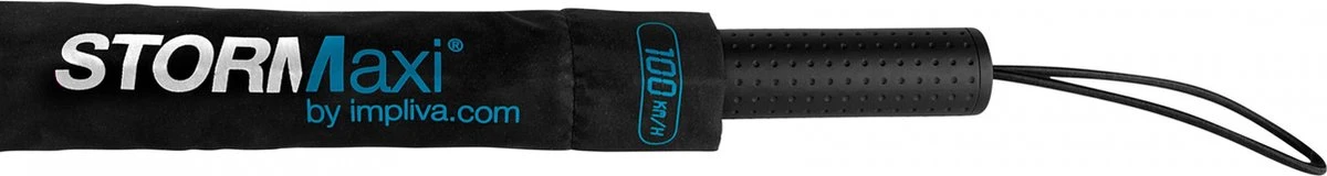 STORMaxi - Stormparaplu - Geschikt Voor Windvlagen Tot 100km/h - Ø 100 Cm - Zwart/ Blauw 7 STORMaxi - Stormparaplu - Geschikt Voor Windvlagen Tot 100km/h - Ø 100 Cm - Zwart/ Blauw - Afbeelding 5