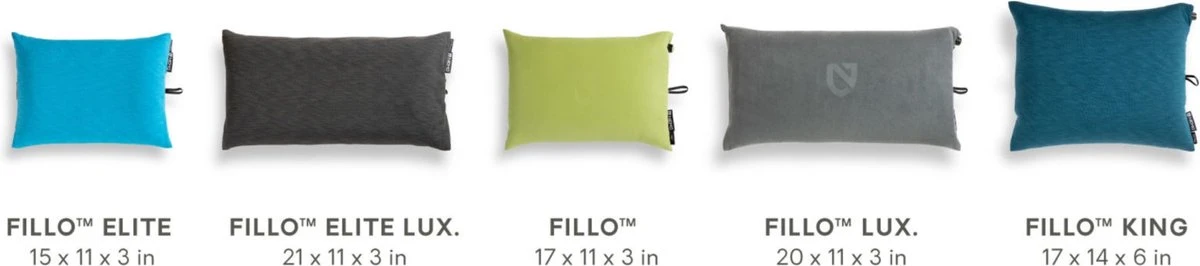 NEMO EQUIPMENT Fillo Elite Luxury Kussen - Midnight Gray 5 NEMO EQUIPMENT Fillo Elite Luxury Kussen - Midnight Gray - Afbeelding 3