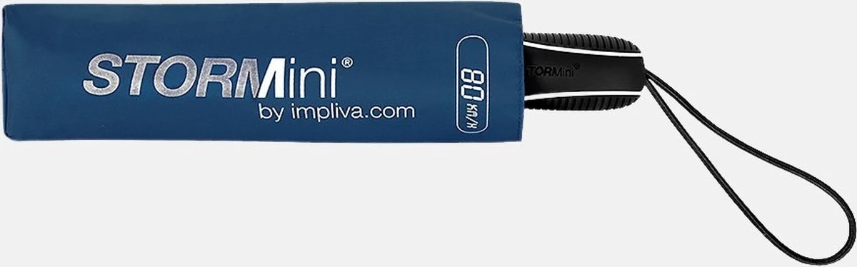 STORMini - Stormparaplu - Geschikt Voor Windvlagen Tot 80km/h - Ø 100 Cm - Donkerblauw 6 STORMini - Stormparaplu - Geschikt Voor Windvlagen Tot 80km/h - Ø 100 Cm - Donkerblauw - Afbeelding 4