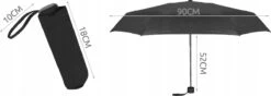 Opvouwbare Mini Paraplu - Klein & Opvouwbaar - Stormparaplu - Stevig Anti Storm & Wind - Windproof - 6 Panelen - Ø 90 Cm - Ruimtebesparend & Compact - Zwart -Bol 1200x427