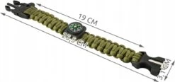 Paracord Armband - Kompas - Army Green 5in1 Tool Survival Out -Bol 1200x563