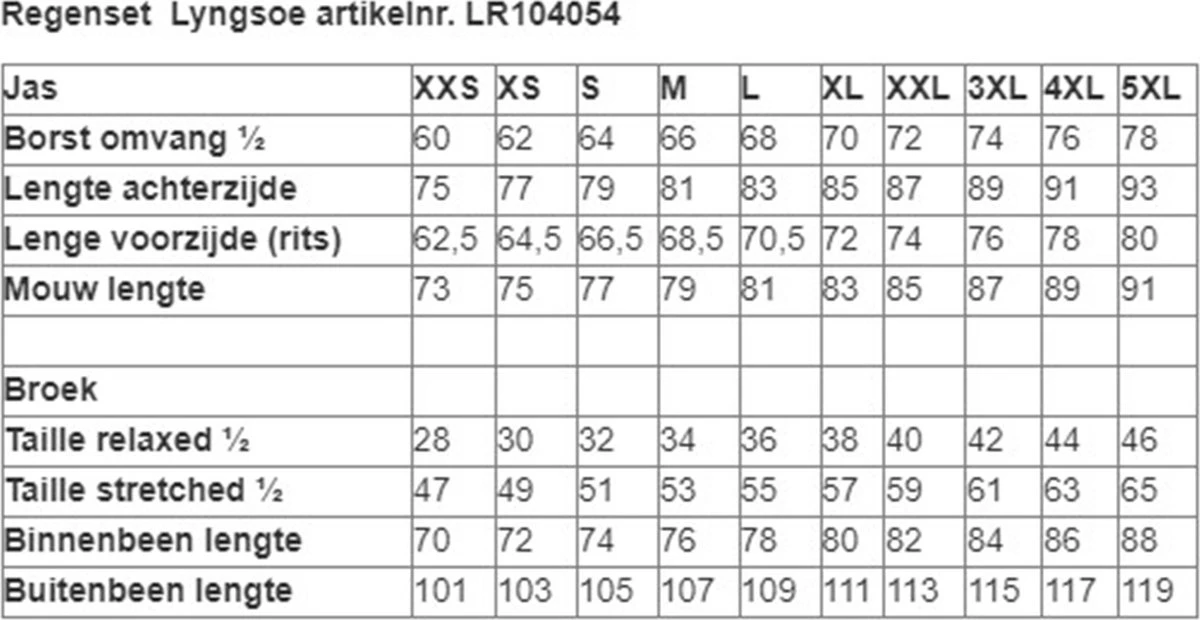 Lyngsøe Rainwear Regenset Donkerblauw 4XL 7 Lyngsøe Rainwear Regenset Donkerblauw 4XL - Afbeelding 5