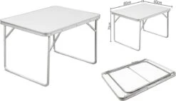 Merkloos Aluminium Inklapbare Tuintafel - Campingtafel - 80x60x68 Cm 22 Merkloos Aluminium Inklapbare Tuintafel - Campingtafel - 80x60x68 Cm -Bol 1200x688