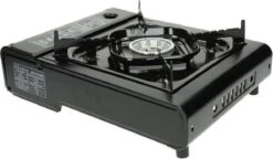 SMH LINE® Camping Kooktoestel - Draagbaar Gasfornuis - Incl. 10x Gasflessen En Koffer -Bol 1200x698