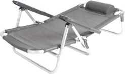 Bo-Camp Beach Chair - Monaco - Aluminium - Grijs -Bol 1200x715