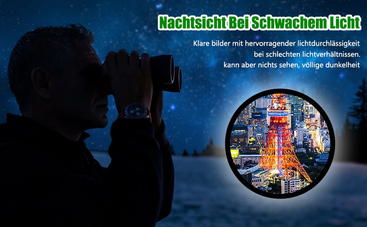 Blazelife 12x42 Verrekijker - Kerstmis - Kerstfeest - Christmas Gift - Nachtzicht - Waterbestendig - Lichtgewicht En Draagbaar - Compacte Set Met Smartphone-adapter, Draagtas, Spiegeldoek 4 Blazelife 12x42 Verrekijker - Kerstmis - Kerstfeest - Christmas Gift - Nachtzicht - Waterbestendig - Lichtgewicht En Draagbaar - Compacte Set Met Smartphone-adapter, Draagtas, Spiegeldoek - Afbeelding 2